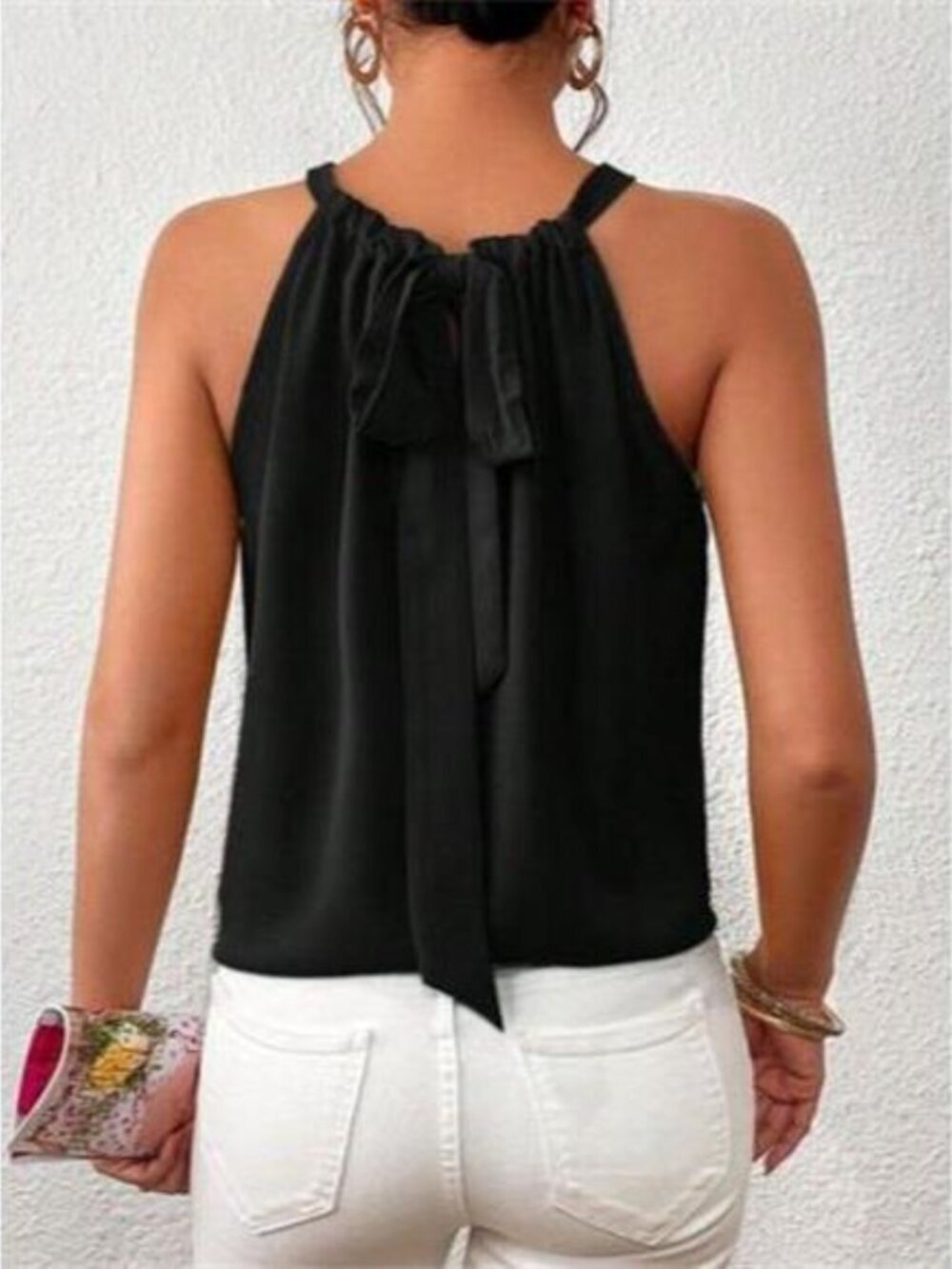 Solid Color Ruched Cami - Picture 7 of 14